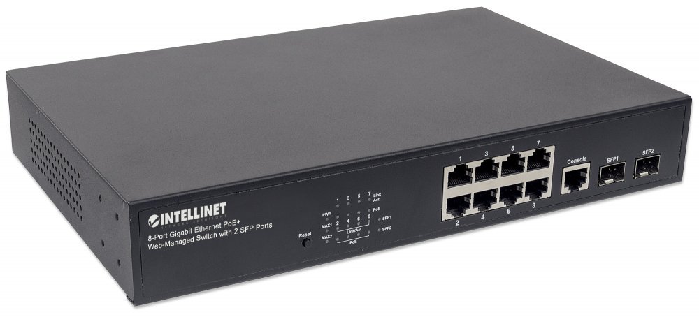 ルーター・ネットワーク機器 I-ODATA 8 port GigabitIntelligent Amazon.com: Intellinet 8-Port Gigabit Ethernet PoE+ Web-Managed